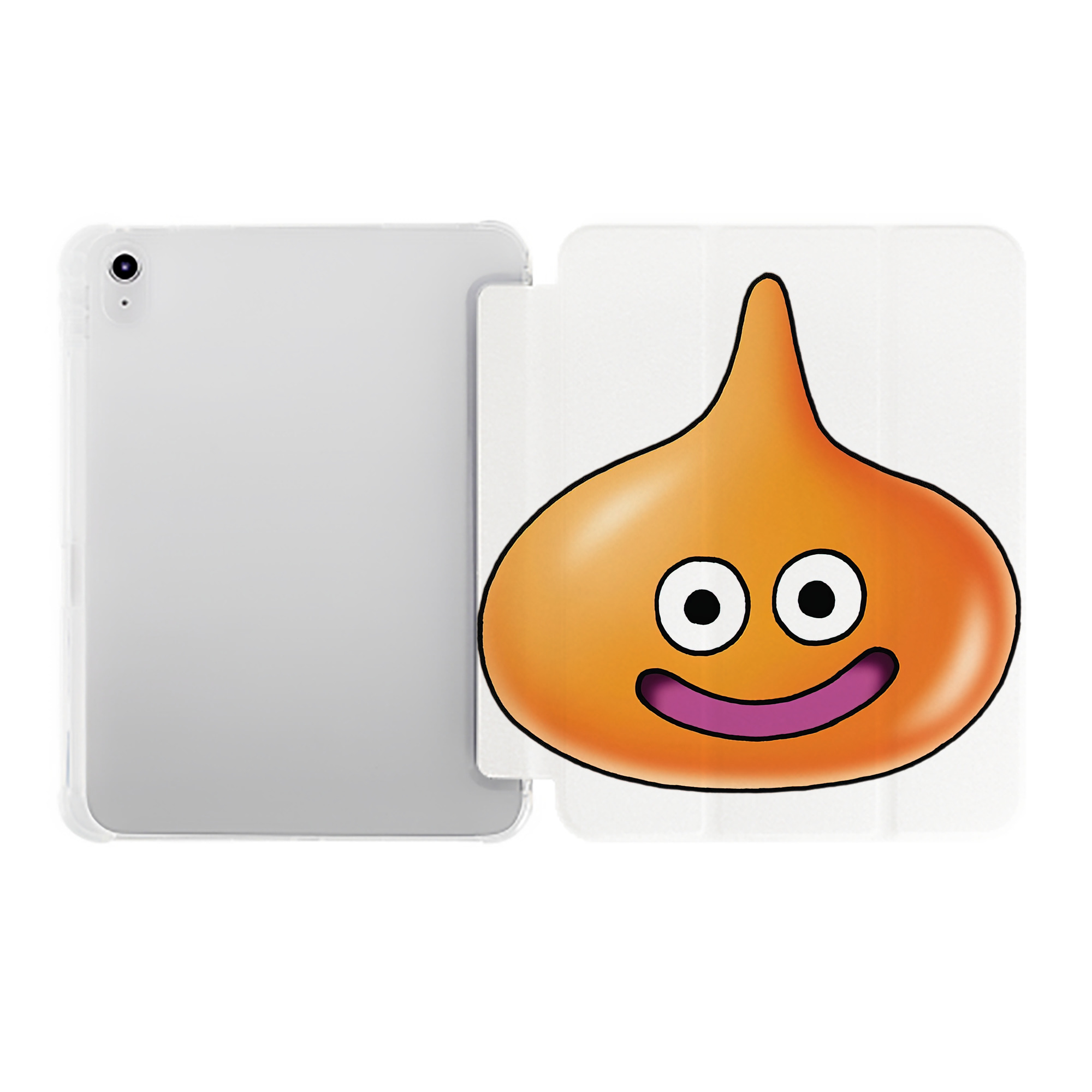 （画像用） ドラゴンクエスト Doragon Kuesuto Dragon Quest IPad ケース ペン収納付き 三つ折りスタンド PUレザー×シリコン 対応機種9.5/10.5/10.9インチ